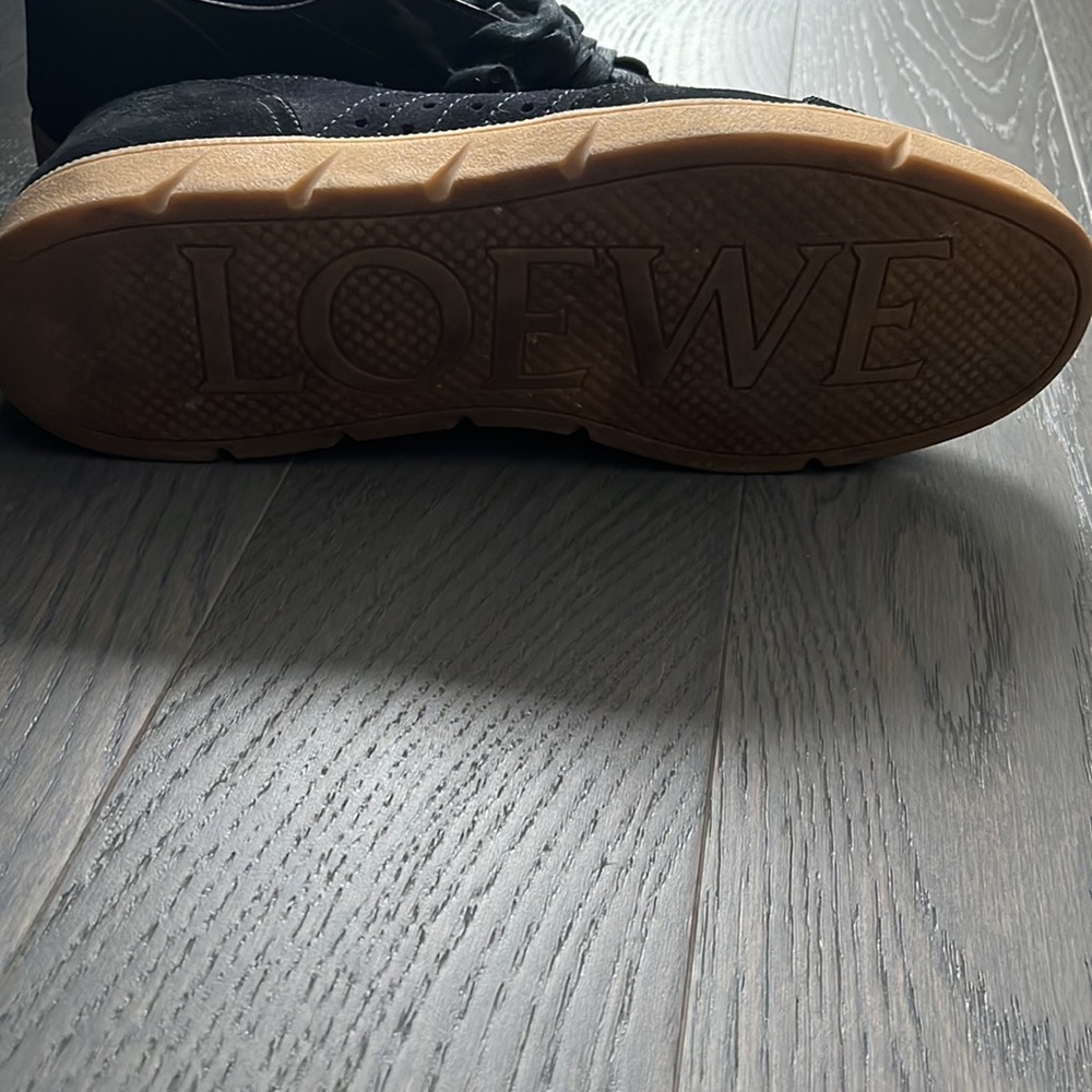Mens Loewe Suede Sneakers - Picture 2 of 3